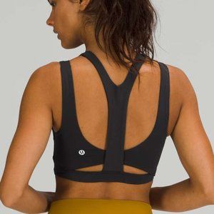 Lululemon High Neck Y-Back Train Bra Size 6 NWT Black